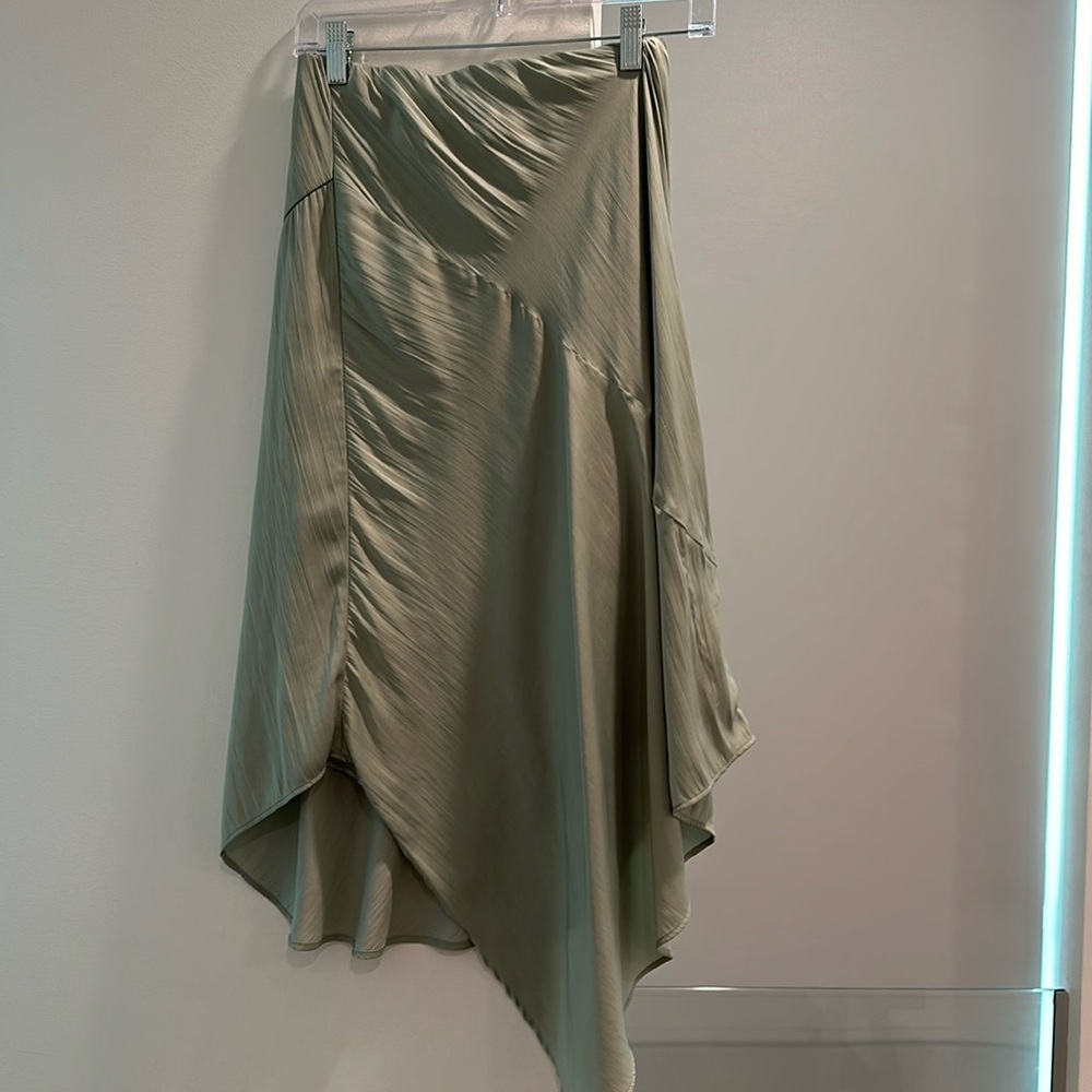 Anthropologie green skirt XS